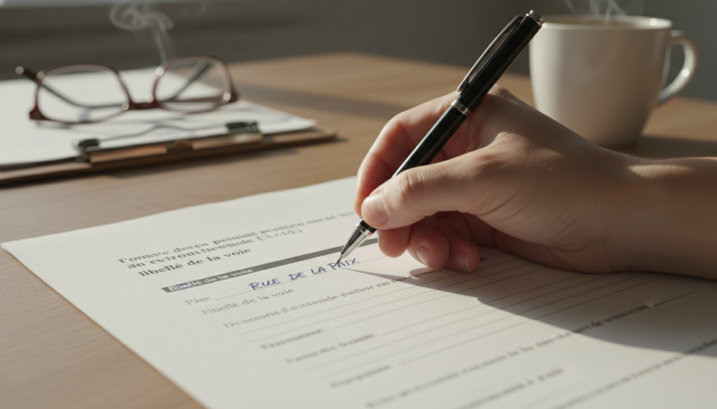 découvrez comment remplir correctement le champ libellé de la voie : conseils pratiques et éléments essentiels à inscrire pour éviter les erreurs.