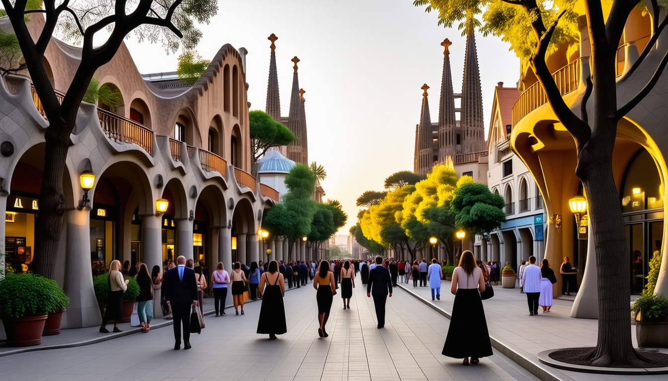 découvrez l'univers lumineux de gaudí et la magie de la soirée catalane à barcelone à travers une galerie d'images exclusives dans le figaro hors-série.