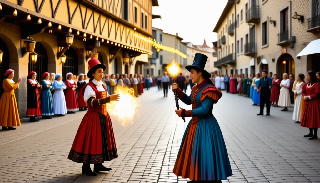 découvrez la bastide de vianne qui s'anime à nouveau au rythme captivant de la magie de rue, offrant un spectacle enchanteur pour tous les âges.