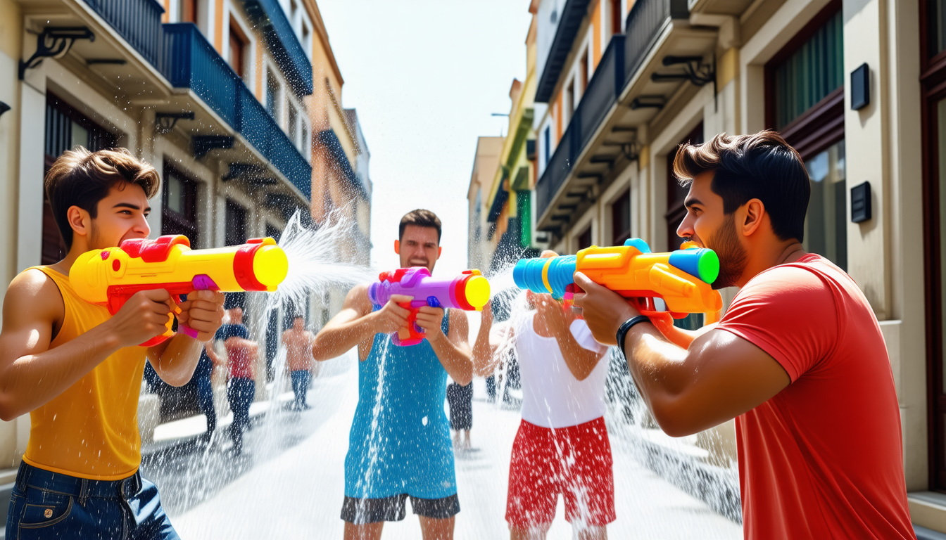 découvrez comment le pistolet à eau est devenu le symbole rafraîchissant et plein d'humour des barcelonais exaspérés face à la chaleur et au quotidien.