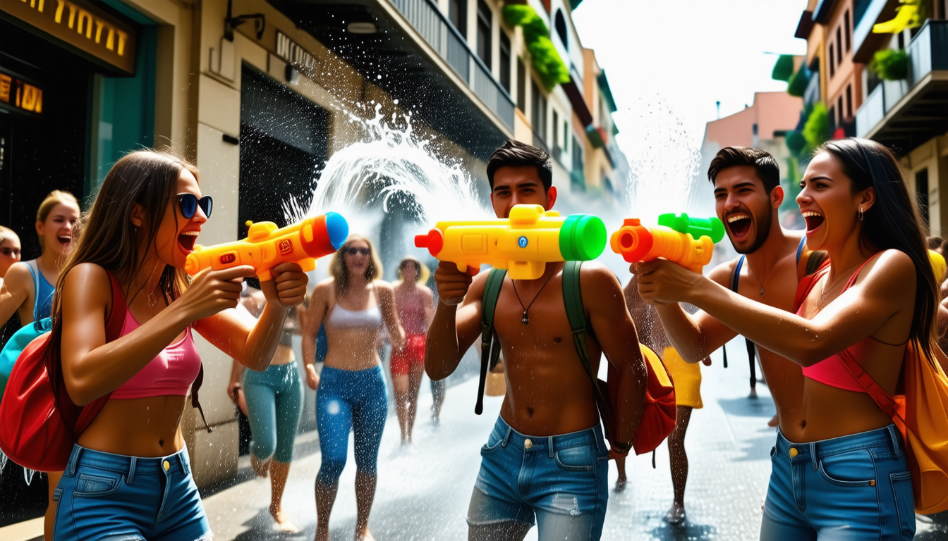 découvrez comment le pistolet à eau est devenu l'emblème rafraîchissant des barcelonais exaspérés, mêlant humour et légèreté face aux défis urbains estivaux.