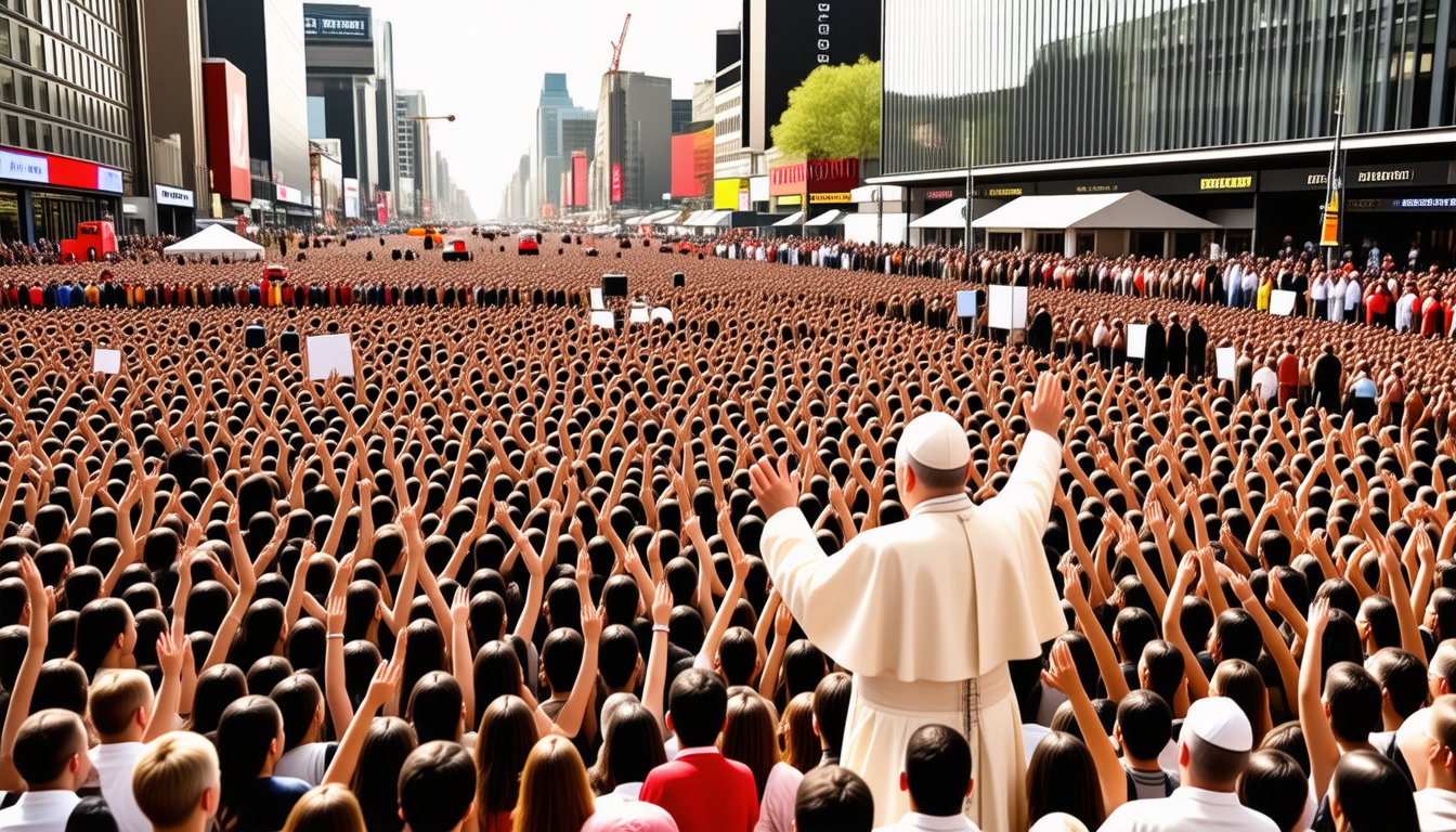 découvrez comment la visite du pape mobilise 25 millions d'investissement pour générer un impact économique estimé à 150 millions, un événement majeur aux retombées significatives.