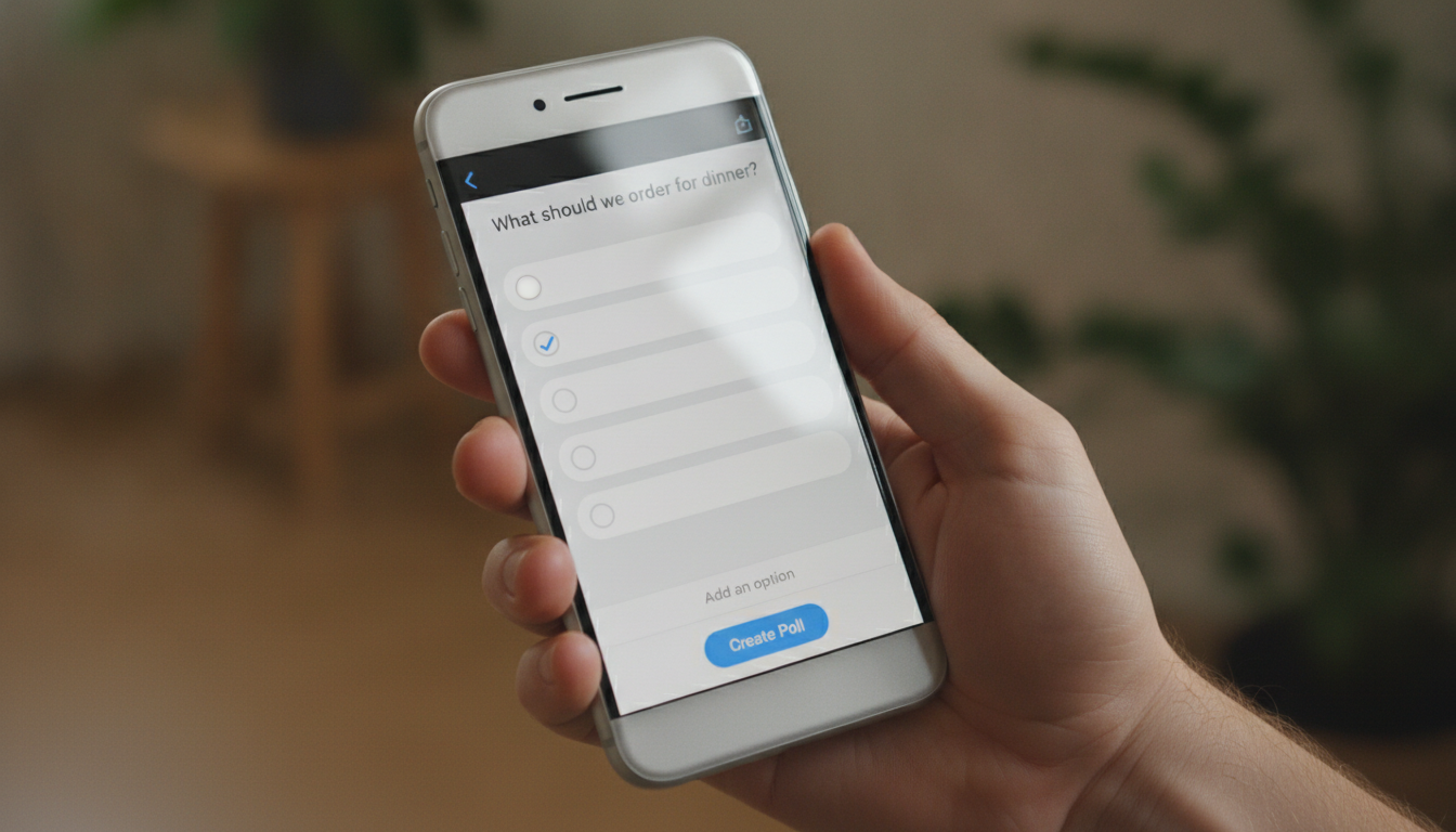 Comment créer facilement un sondage sur Messenger ?