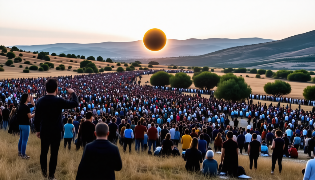 découvrez comment une éclipse solaire totale a attiré 500 000 visiteurs dans une région méconnue de l'« espagne vide » cet été, révélant la beauté cachée de cette destination unique.