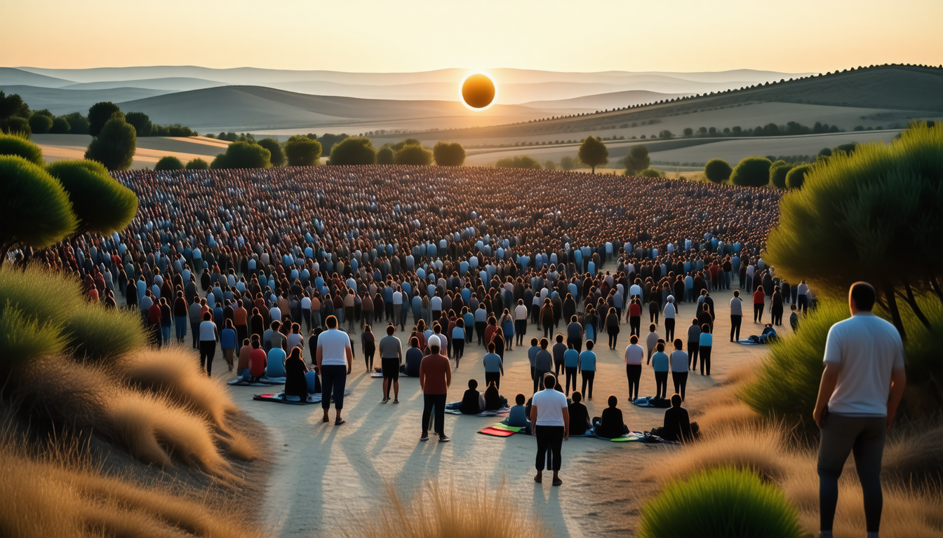 découvrez comment une éclipse totale a attiré 500 000 visiteurs cet été dans une région méconnue de l'« espagne vide », révélant un lieu unique chargé de mystère et de beauté naturelle.